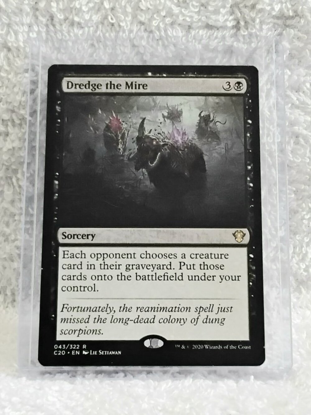 5/$20 Mint 2020 MTG Dredge the Mire Rare Card 043/322 Deckmaster!!